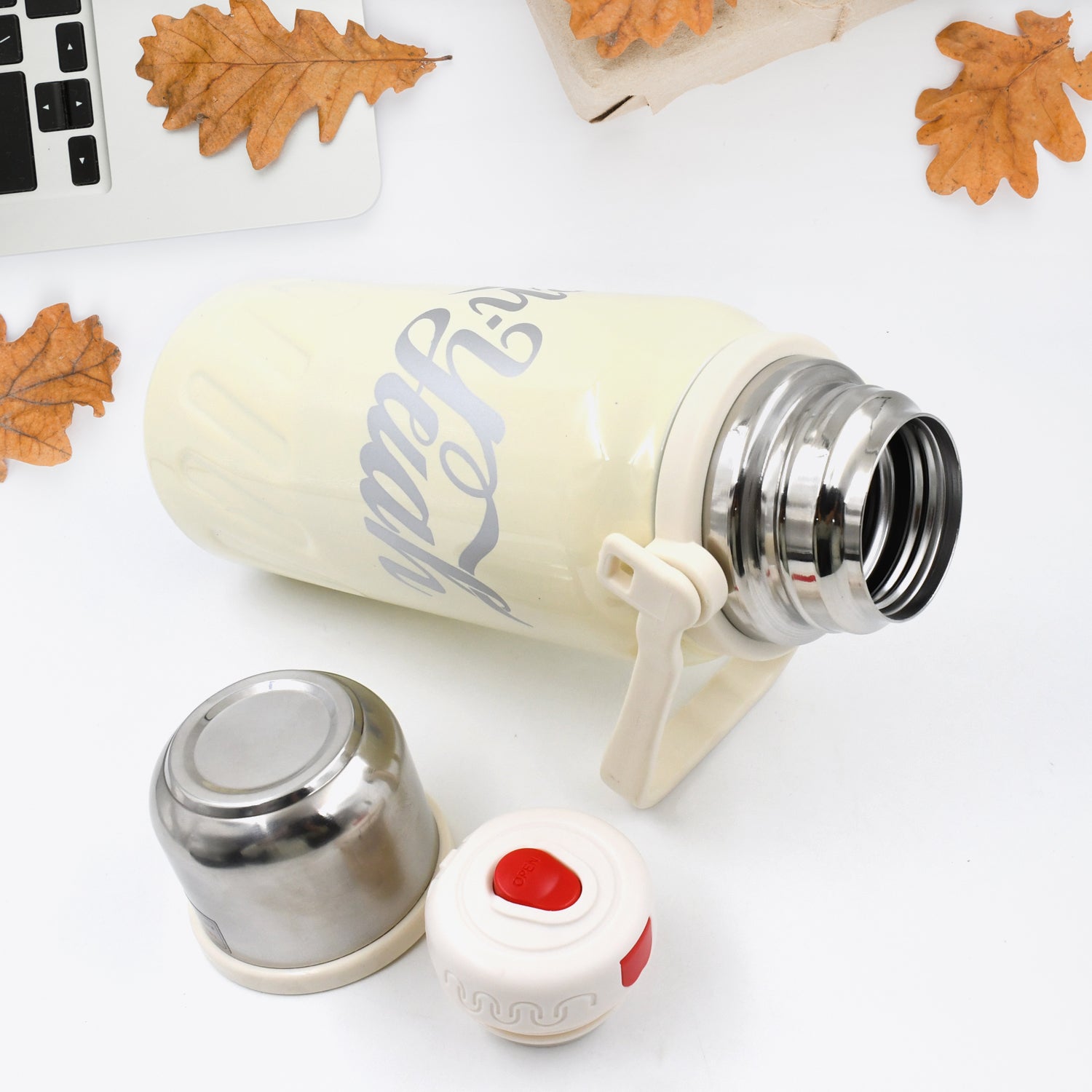 Stainless Steel Vacuum Insulated Water Bottle  Leak Proof Flask For Tea Coffee  Reusable Water Bottle With Hanging Strap  Bottle For Hot  Cold Drinks Wide Mouth Water Flask (900  1200 Ml) Stainless Steel Vacuum Insulated Water Bottle  Leak Proof Flask For Tea Coffee  Reusable Water Bottle With Hanging Strap  Bottle For Hot  Cold Drinks Wide Mouth Water Flask (900  1200 Ml)